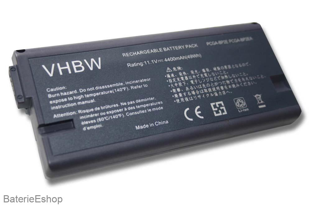 VHBW 1250 batéria SONY VAIO PCG-GR100 4400mAh Li-Ion - neoriginálna