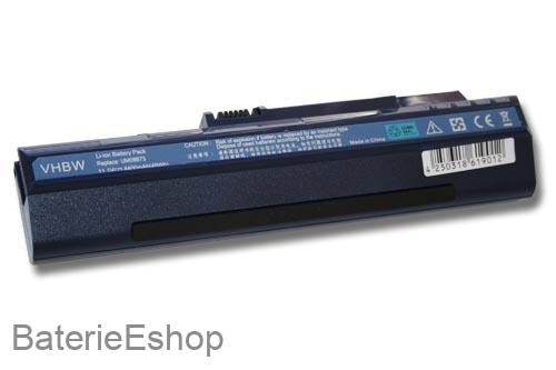 batéria VHBW Acer Aspire One 6600mAh modrá 11.1V Li-Ion 1178 - neoriginálna