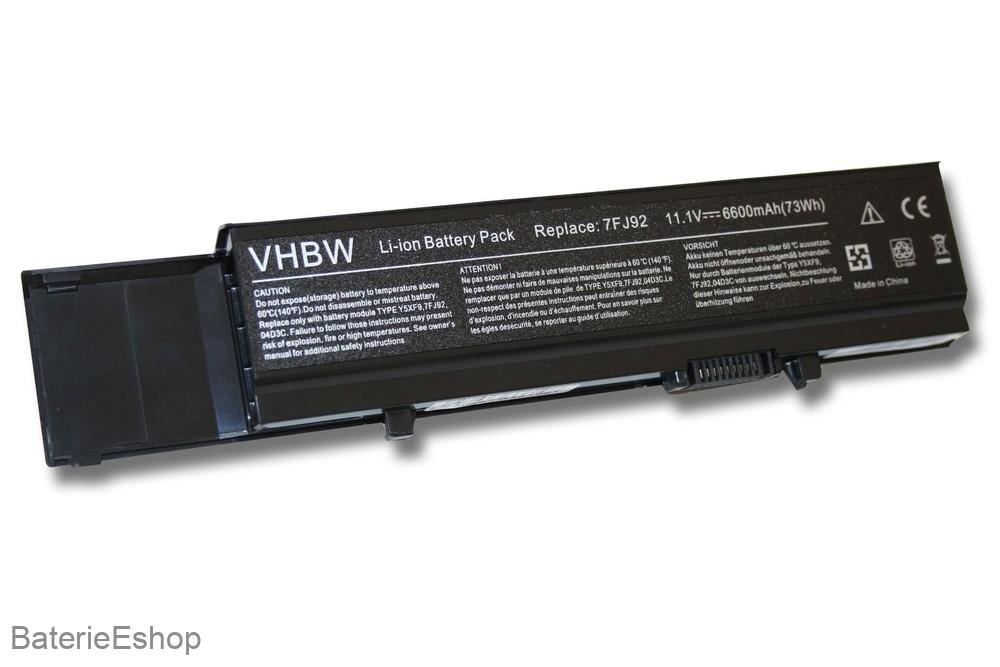 VHBW batéria Dell Vostro 3400 , 6600mAh 11.1V Li-Ion 3967 - neoriginálna