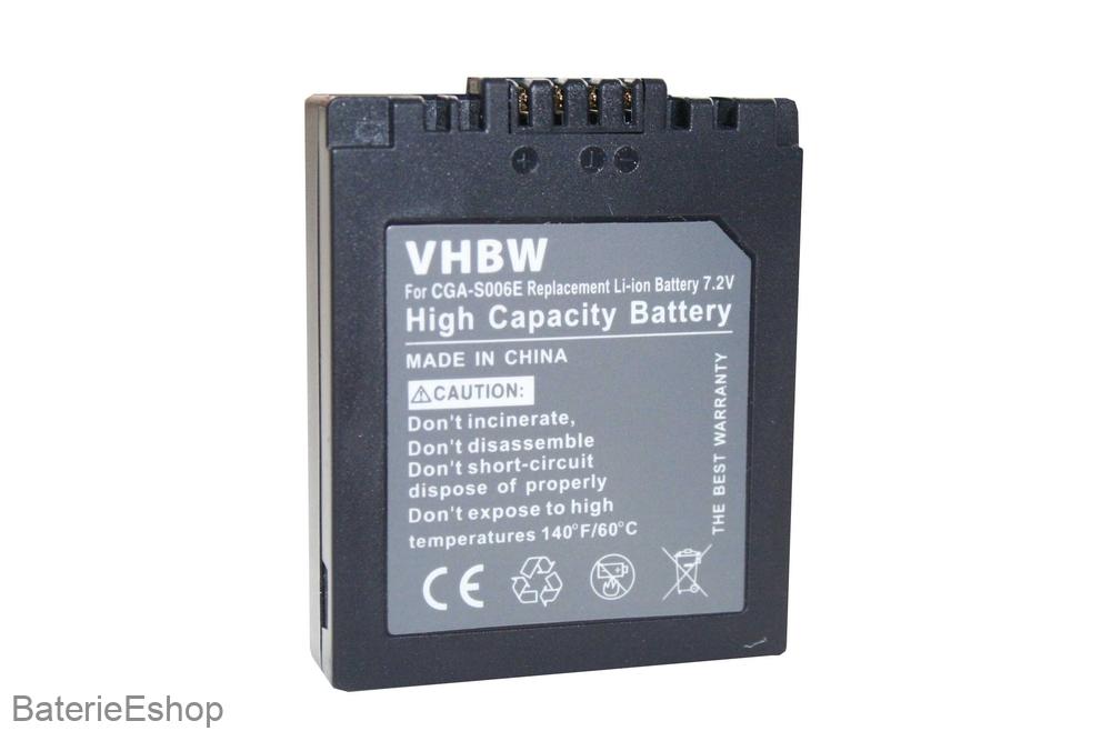 VHBW batéria Panasonic  CGA-S006 