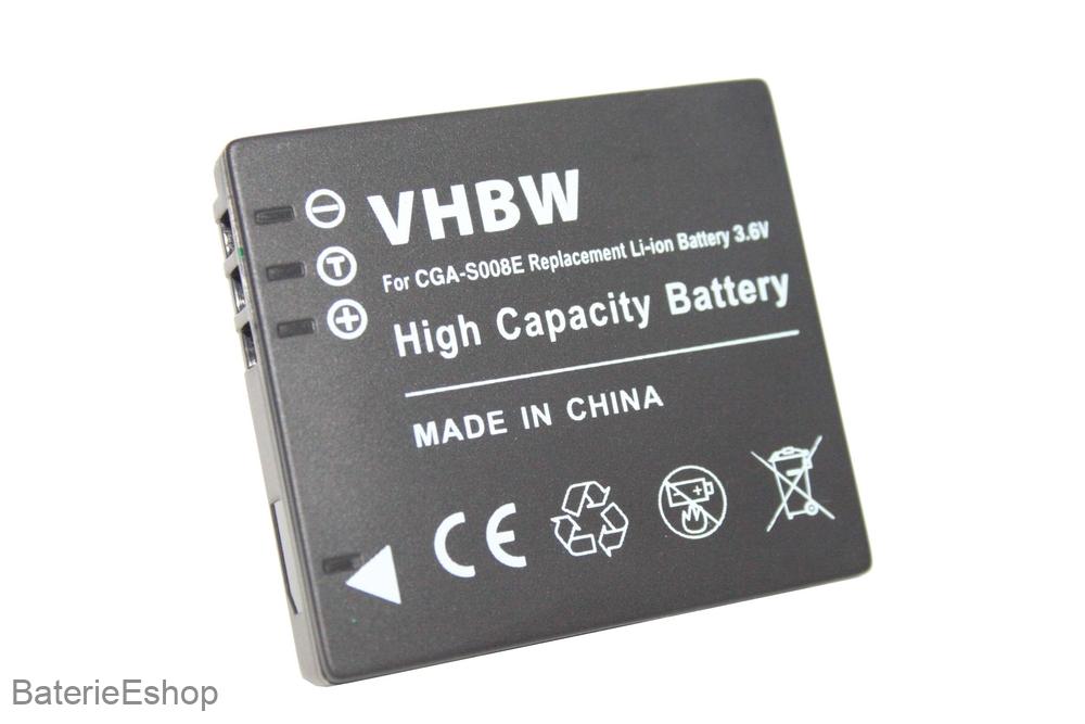VHBW batéria Panasonic  CGA-S008