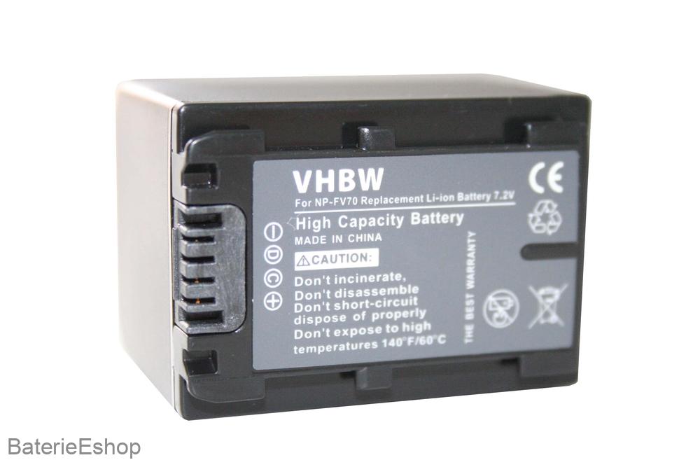 VHBW batéria Sony  NP-FV70 mit Infochip