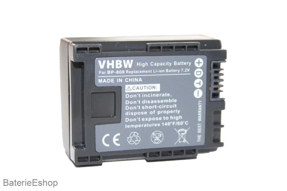 VHBW batéria Canon  BP-808 mit Infochip