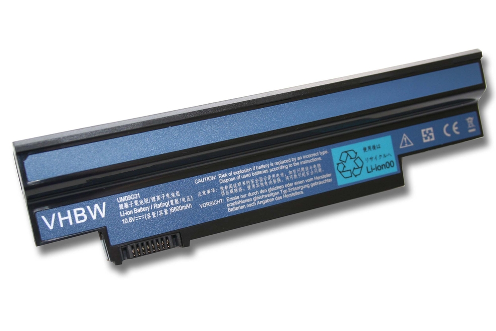 VHBW batéria Acer  UM09H31 , 6600mAh 10.8V Li-Ion 3125 - neoriginálna