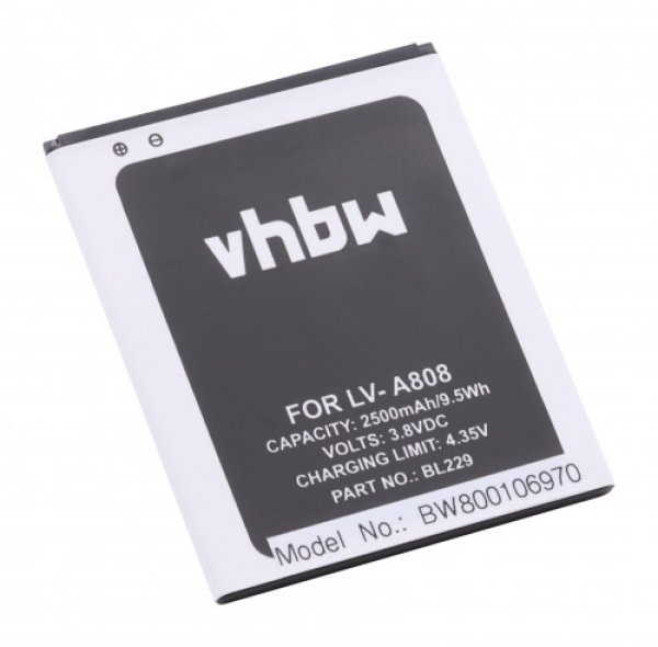 VHBW Bateria pre Lenovo A8, A808T  2500mAh