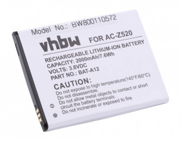 VHBW Bateria pre Acer Liquid Z520 (dual Sim) 2000mAh