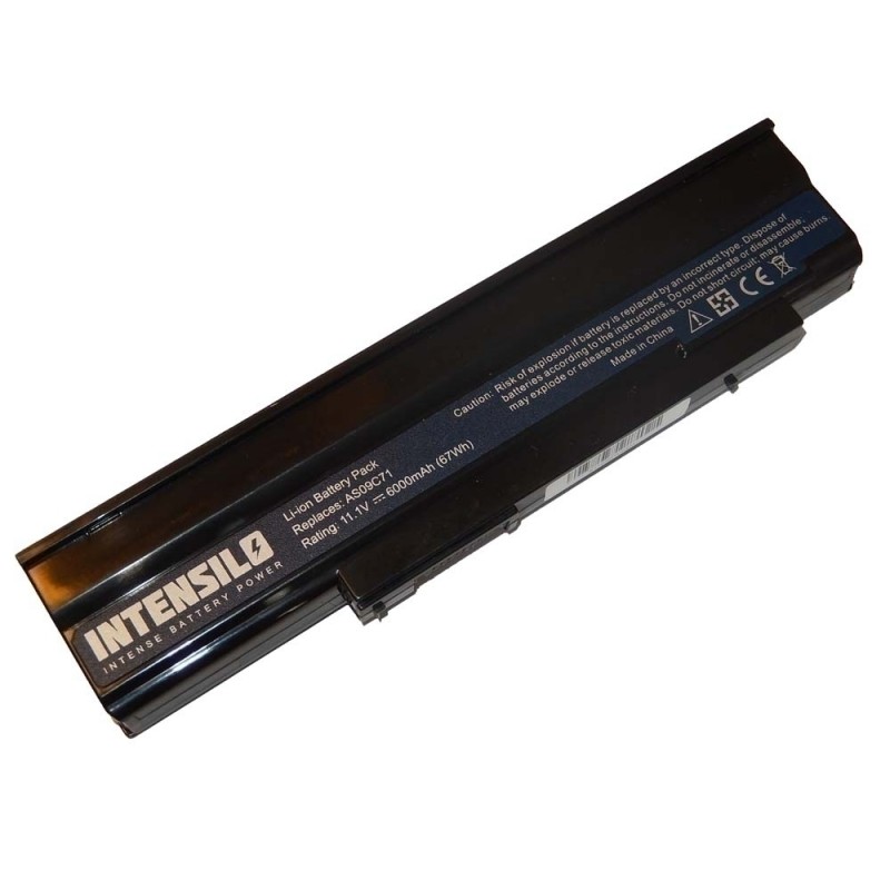 INTENSILO batéria pre Acer AS09C71  11.1V, 6000mAh