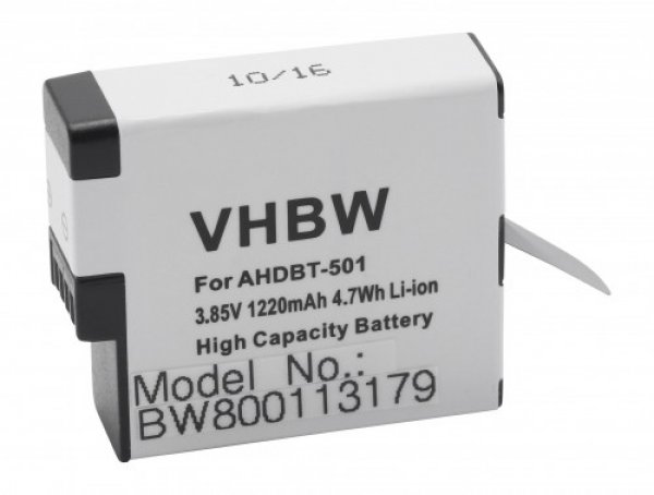 VHBW batéria GoPro Hero 5 AHDBT-5011220mAh