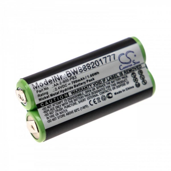Batéria pre Clarisonic Mia 2 ako AA-2-900-PB3, Ni-MH, 2,4V, 700mAh