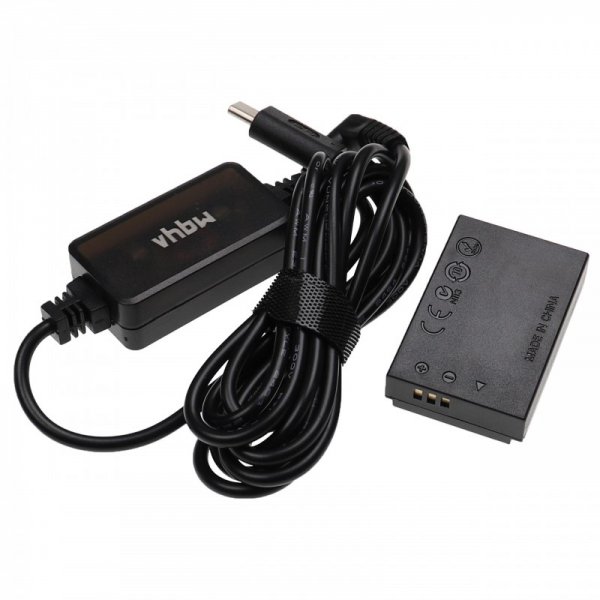 USB napájací adaptér ako ACK-E12 pre Canon EOS M50 atď. + DC spojka ako DR-E12
