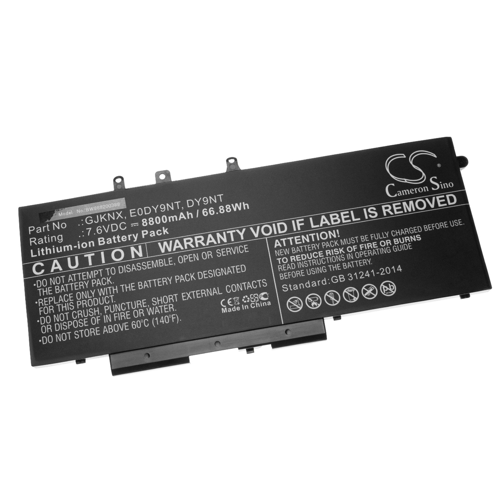 Batéria pre Dell Latitude 14 5491, okrem iného GJKNX, 8800 mAh