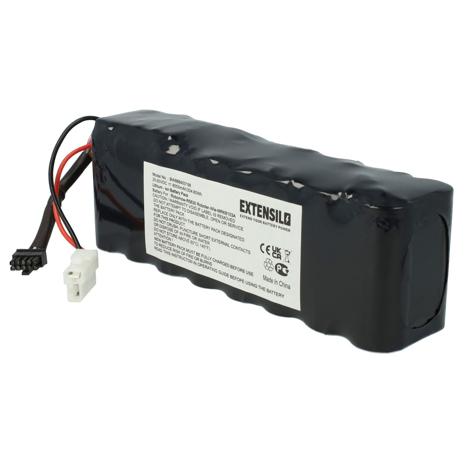 EXTENSILO batéria ako MRK6105A pre Robomow RS625 okrem iného 6000mAh, 25,6V