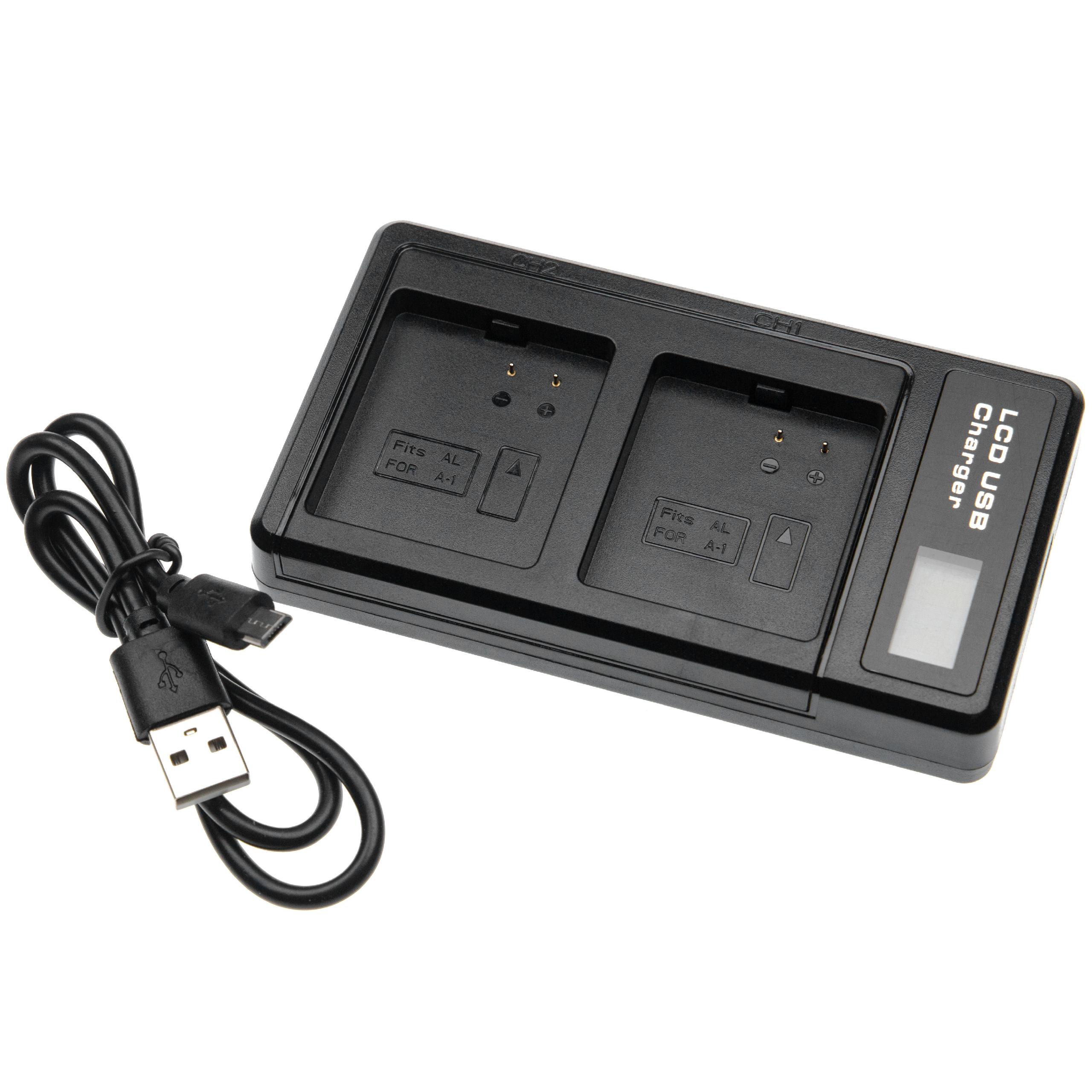 USB duálna nabíjačka s displejom pre Arlo/NETGEAR 308-10029-01 atď čierna