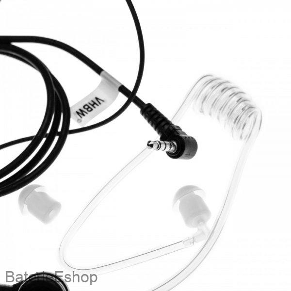 Bezpečnostná náhlavná súprava s PTT mikrofónom pre Yaesu VX-1R a ďalšie